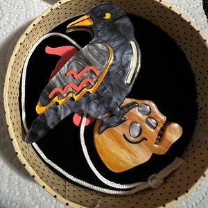 New Erstwilder Raven Brooch - Halloween Collection